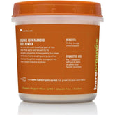 Organic ashwagandha root powder in resealable container